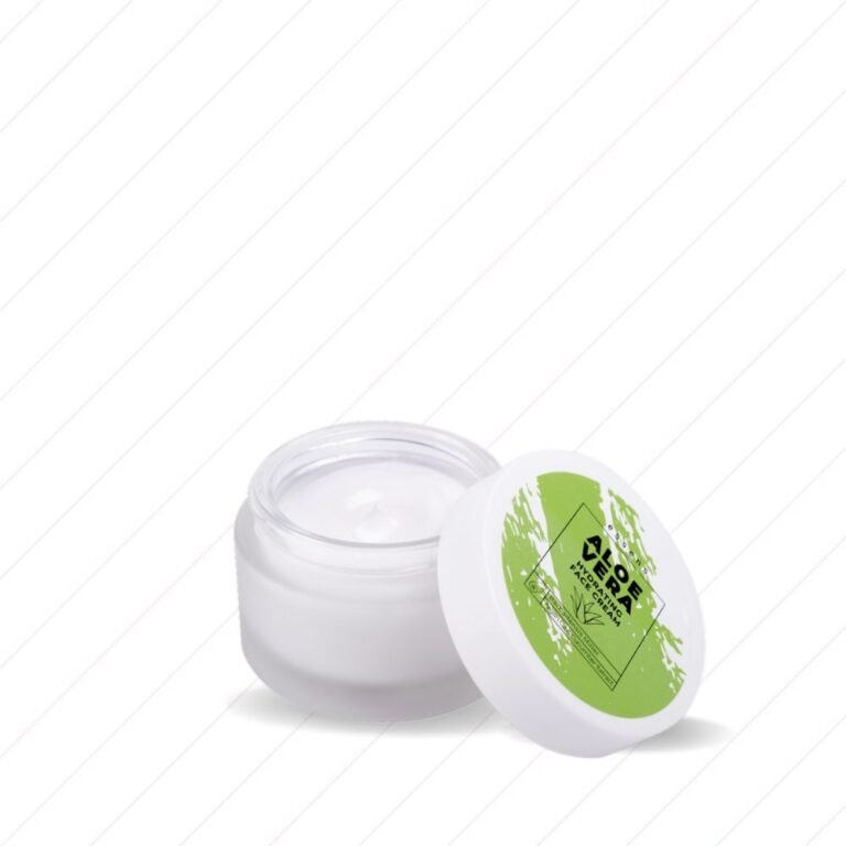 Crema facial hidratante de aloe vera de Glow Essentials