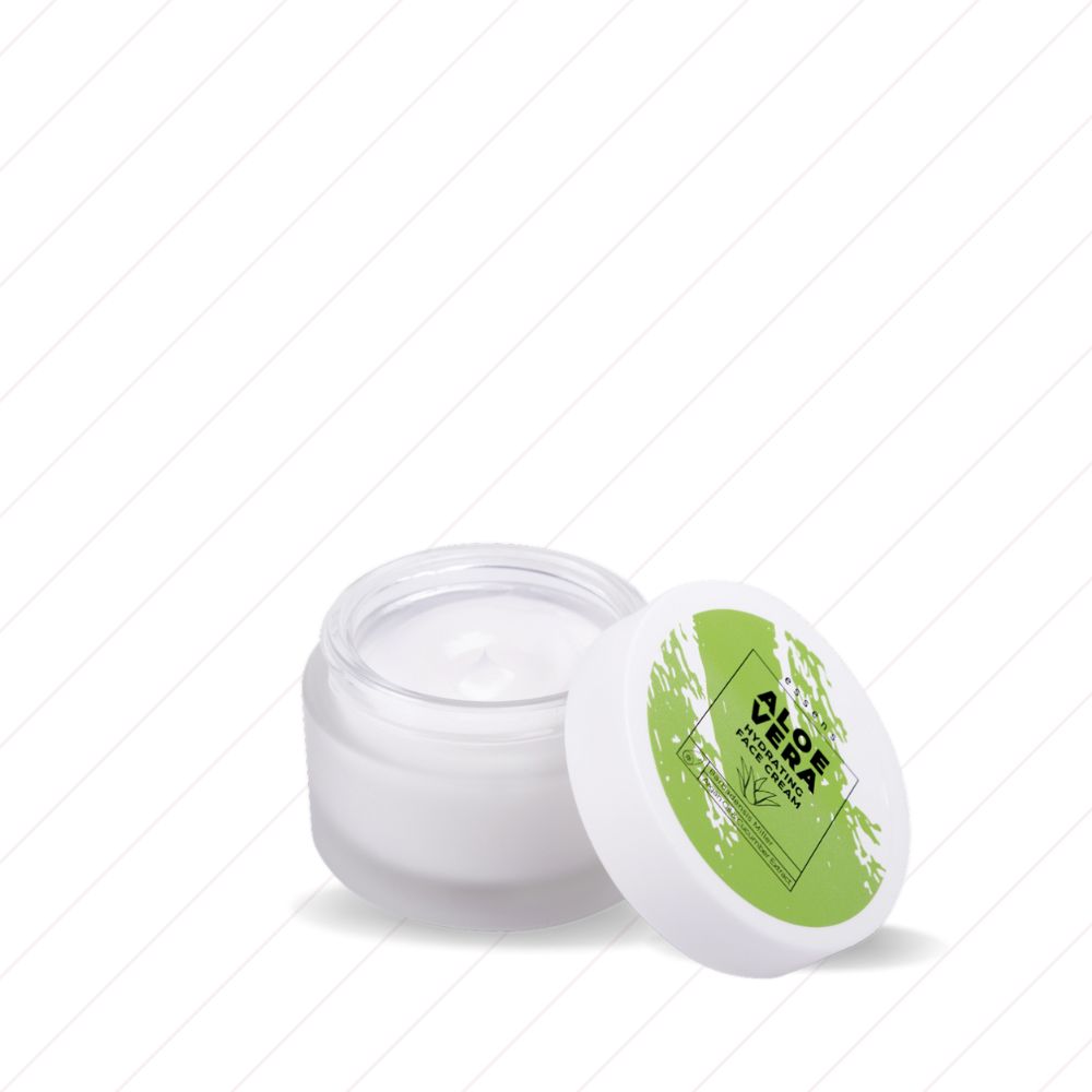 tarro de crema facial hidratante alovera